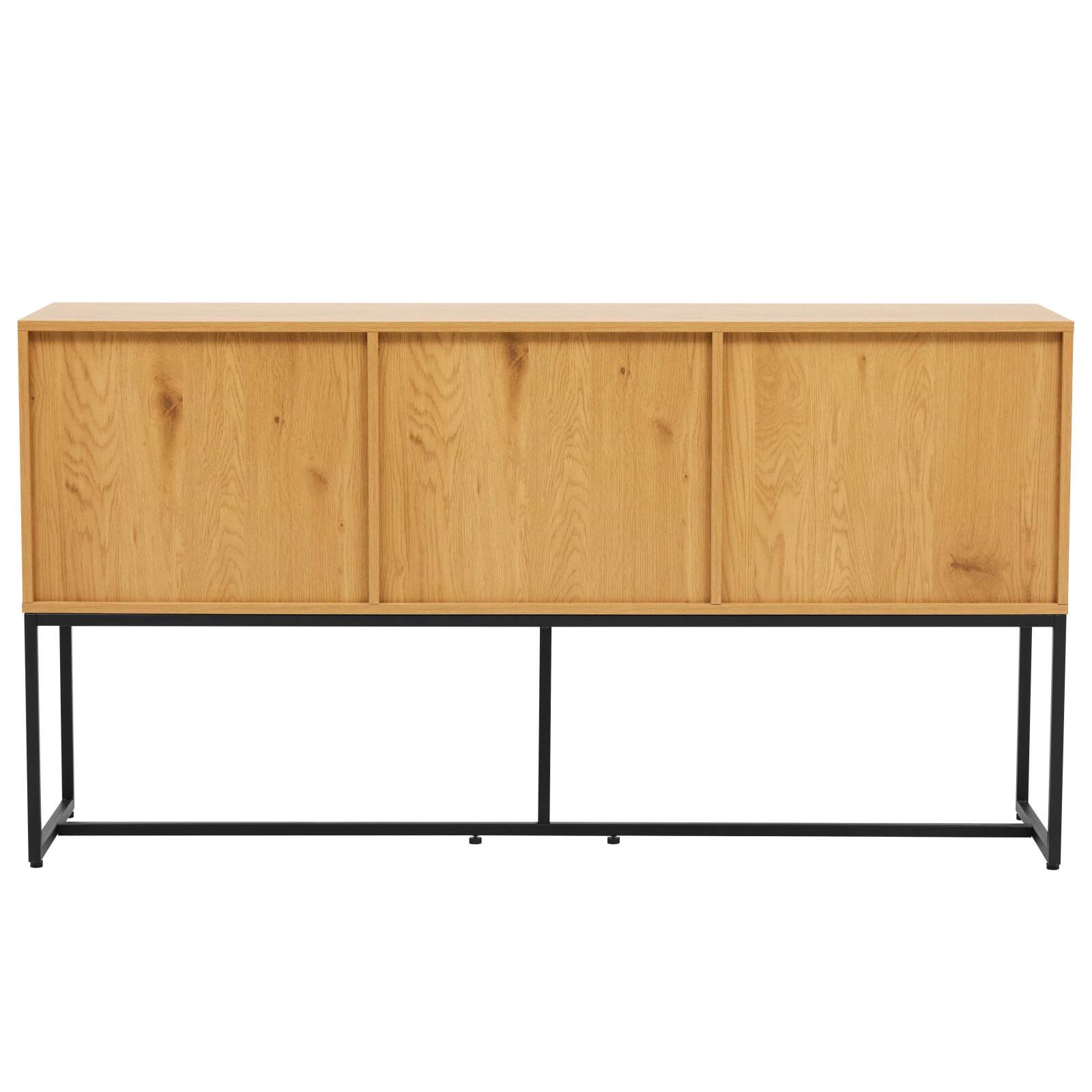 Buffet con 2 ante e 3 cassetti in acciaio e MDF con decoro melaminico FSC®