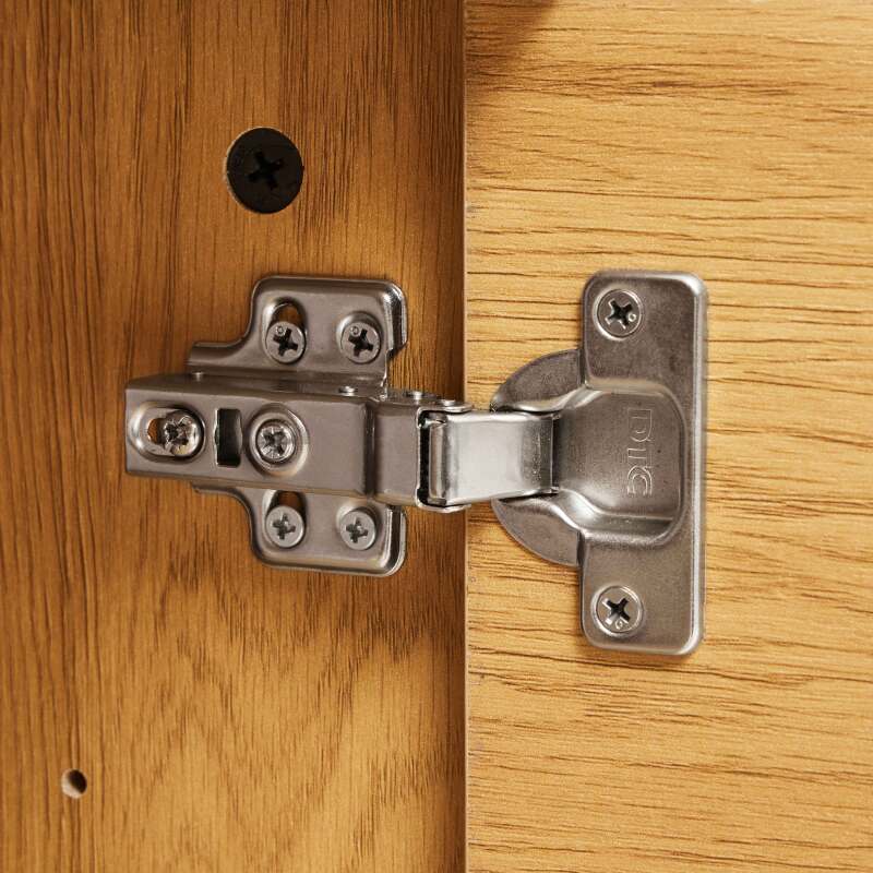 Buffet con 2 ante e 3 cassetti in acciaio e MDF con decoro melaminico FSC®