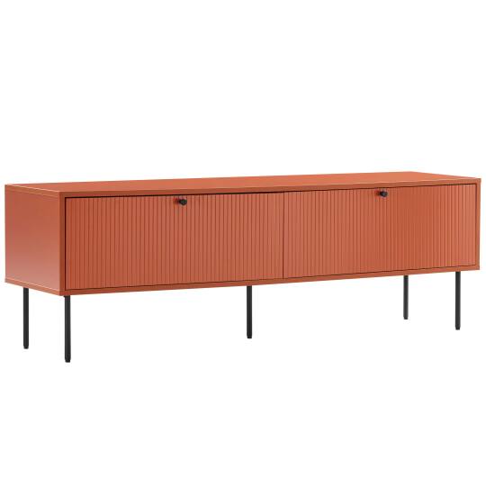 Mobile TV in acciaio e MDF con decoro melaminico FSC® 150 cm
