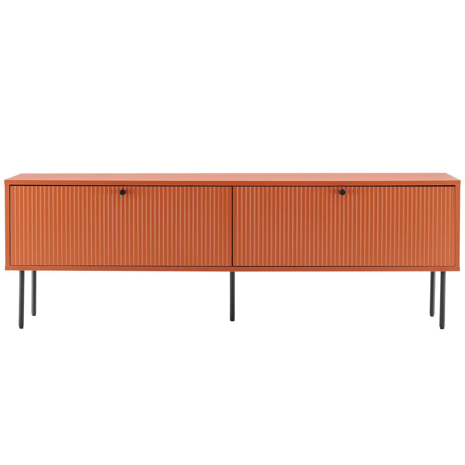 Mobile TV in acciaio e MDF con decoro melaminico FSC® 150 cm