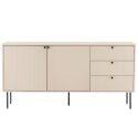 Buffet 2 ante e 3 cassetti in acciaio e MDF decoro melaminico FSC® 150 cm