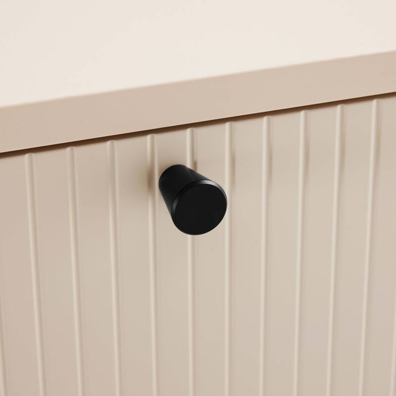 Buffet 2 ante e 3 cassetti in acciaio e MDF decoro melaminico FSC® 150 cm (7/8)