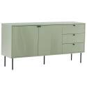 Buffet 2 ante e 3 cassetti in acciaio e MDF decoro melaminico FSC® 150 cm