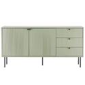Buffet 2 ante e 3 cassetti in acciaio e MDF decoro melaminico FSC® 150 cm