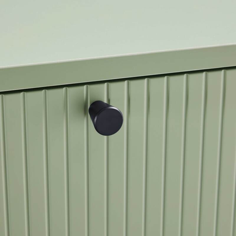 Buffet 2 ante e 3 cassetti in acciaio e MDF decoro melaminico FSC® 150 cm