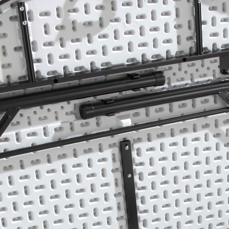 Tavolo pieghevole rotondo in HDPE monoblocco da 122 cm - 4 posti