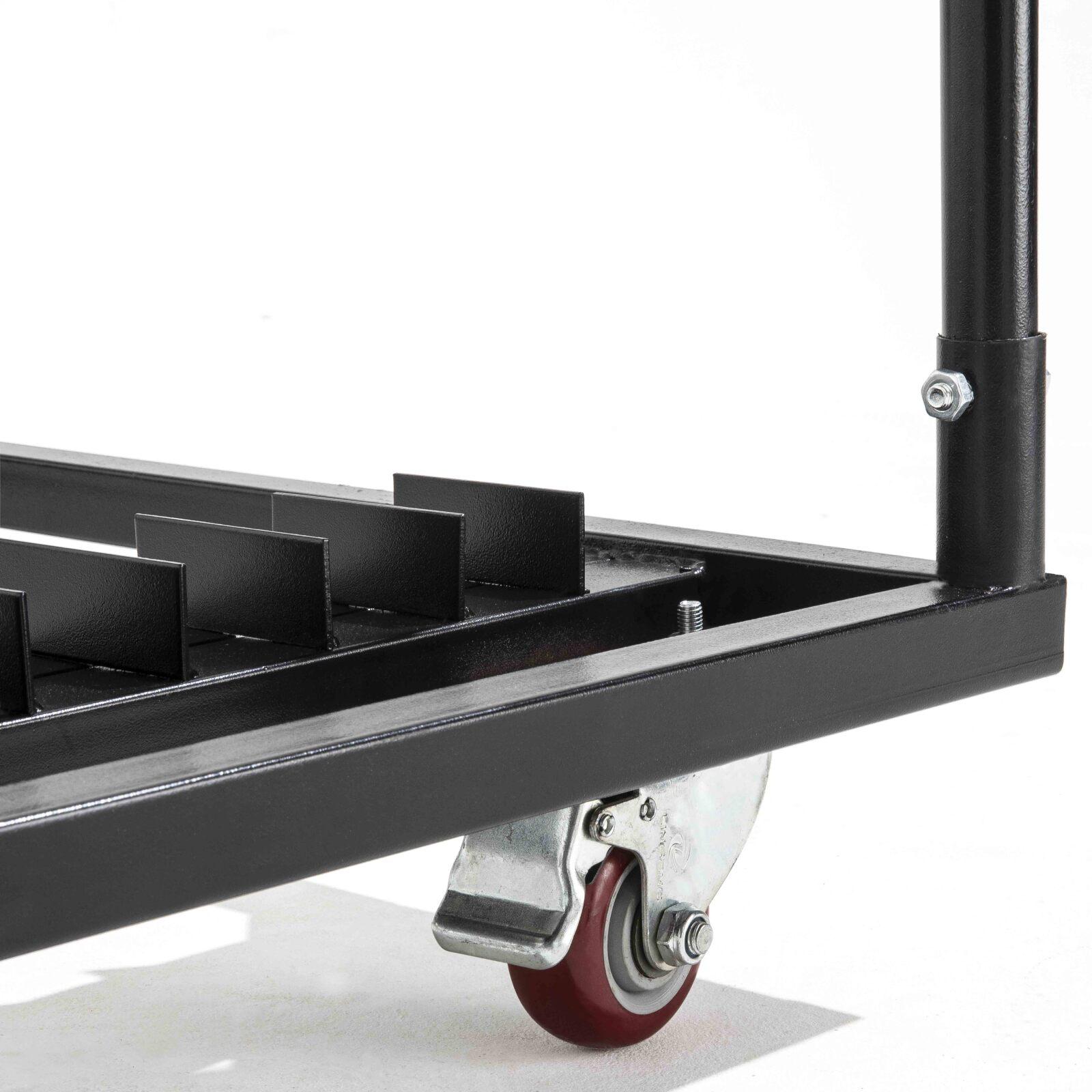 Carrello per tavoli alti pieghevoli