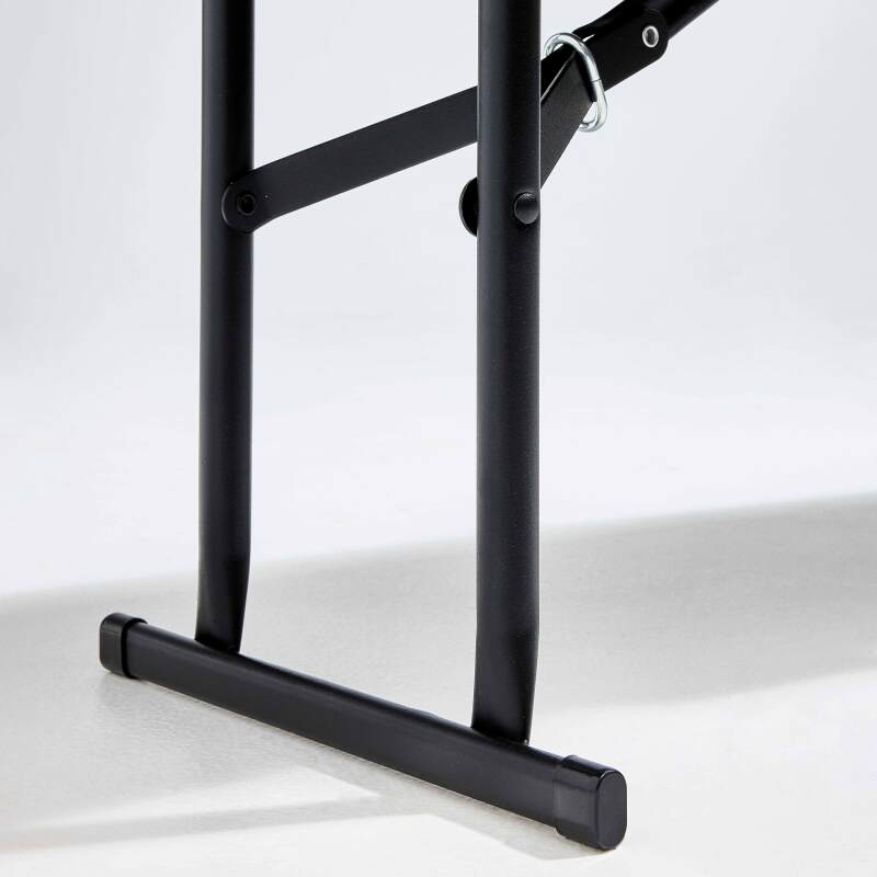 Set di 10 panche pieghevoli 180 cm - nere