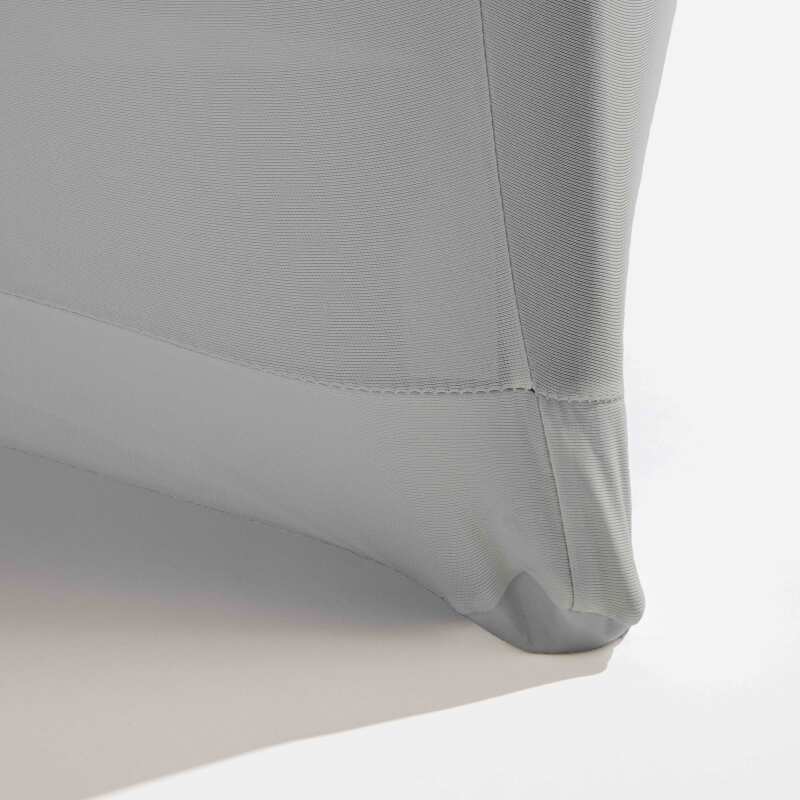 Copritavolo pieghevole alto grigio chiaro 110x80 cm