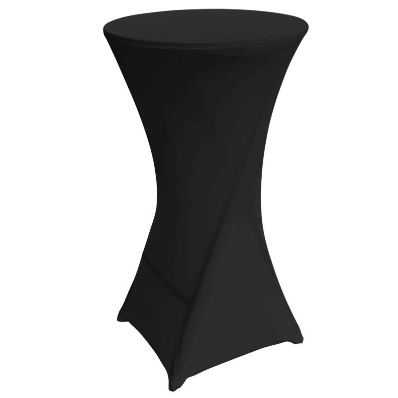 Set di 5 coperture nere per tavolo alto 110 x 60 cm