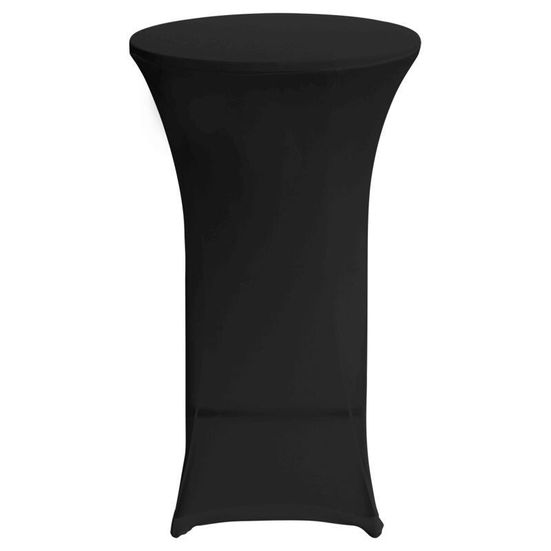 Set di 5 coperture nere per tavolo alto 110 x 60 cm