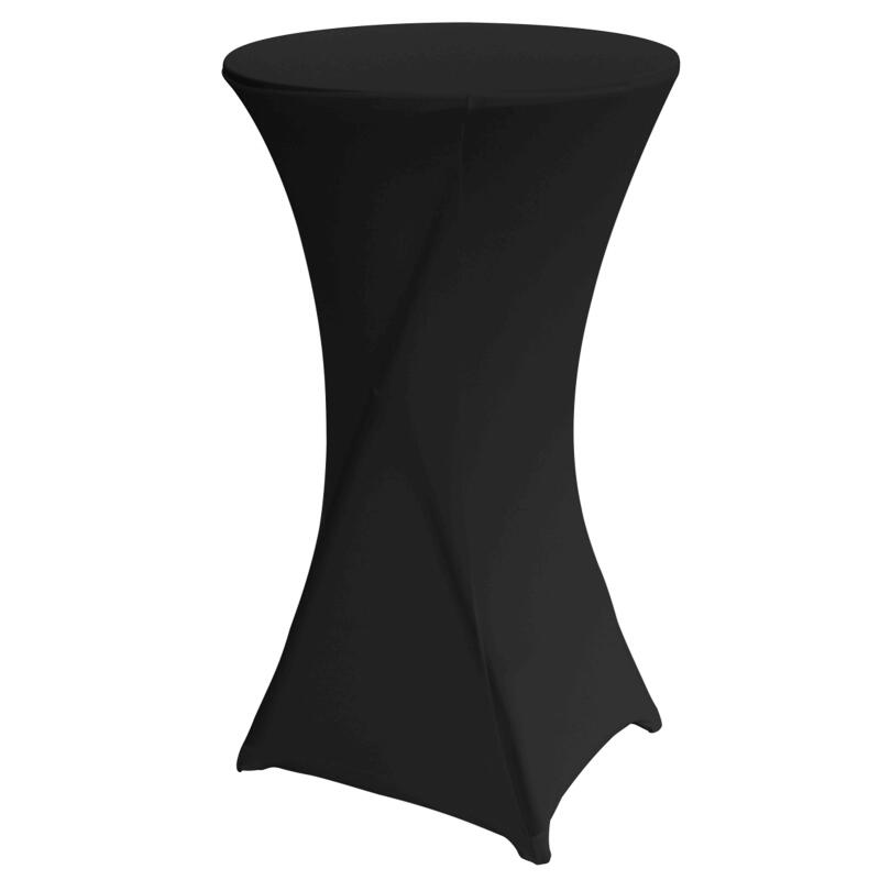 Set di 5 coperture nere per tavolo alto 110 x 60 cm