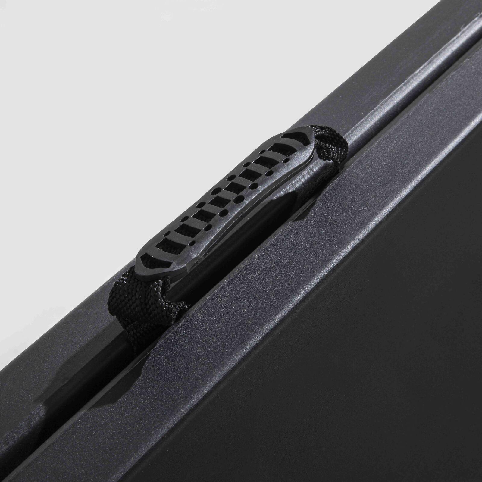 Set di 5 tavoli pieghevoli in HDPE nero 180 cm - 8 posti