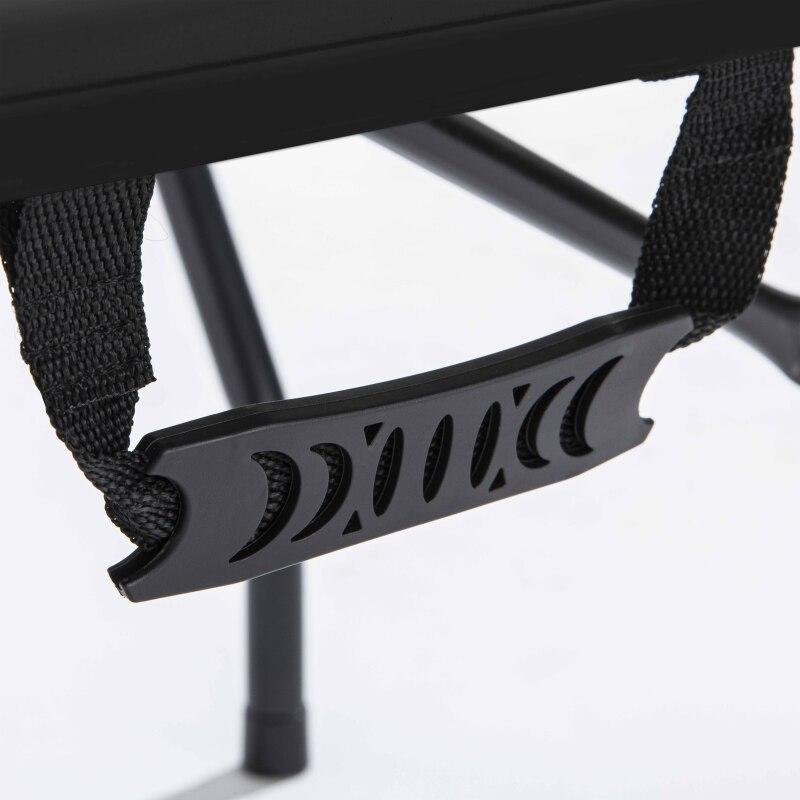 Tavolo pieghevole nero 180 cm con 4 allunghe