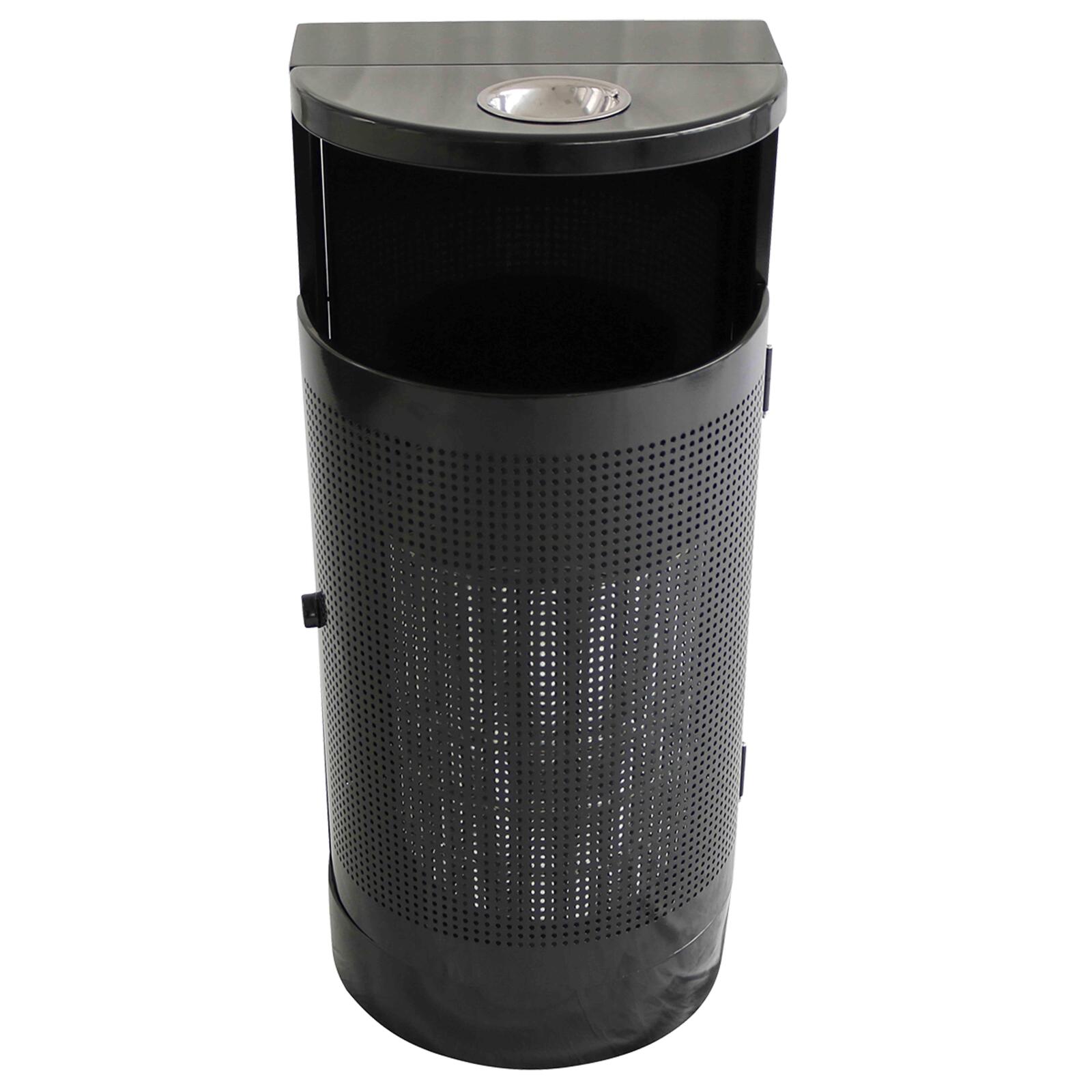 Pattumiera e posacenere da parete in acciaio da esterno - 29 L