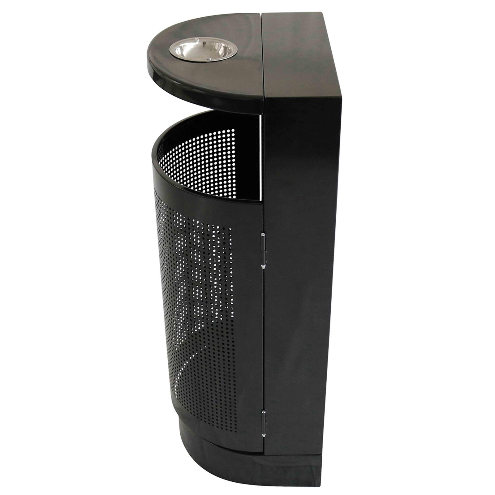 Pattumiera e posacenere da parete in acciaio da esterno - 29 L