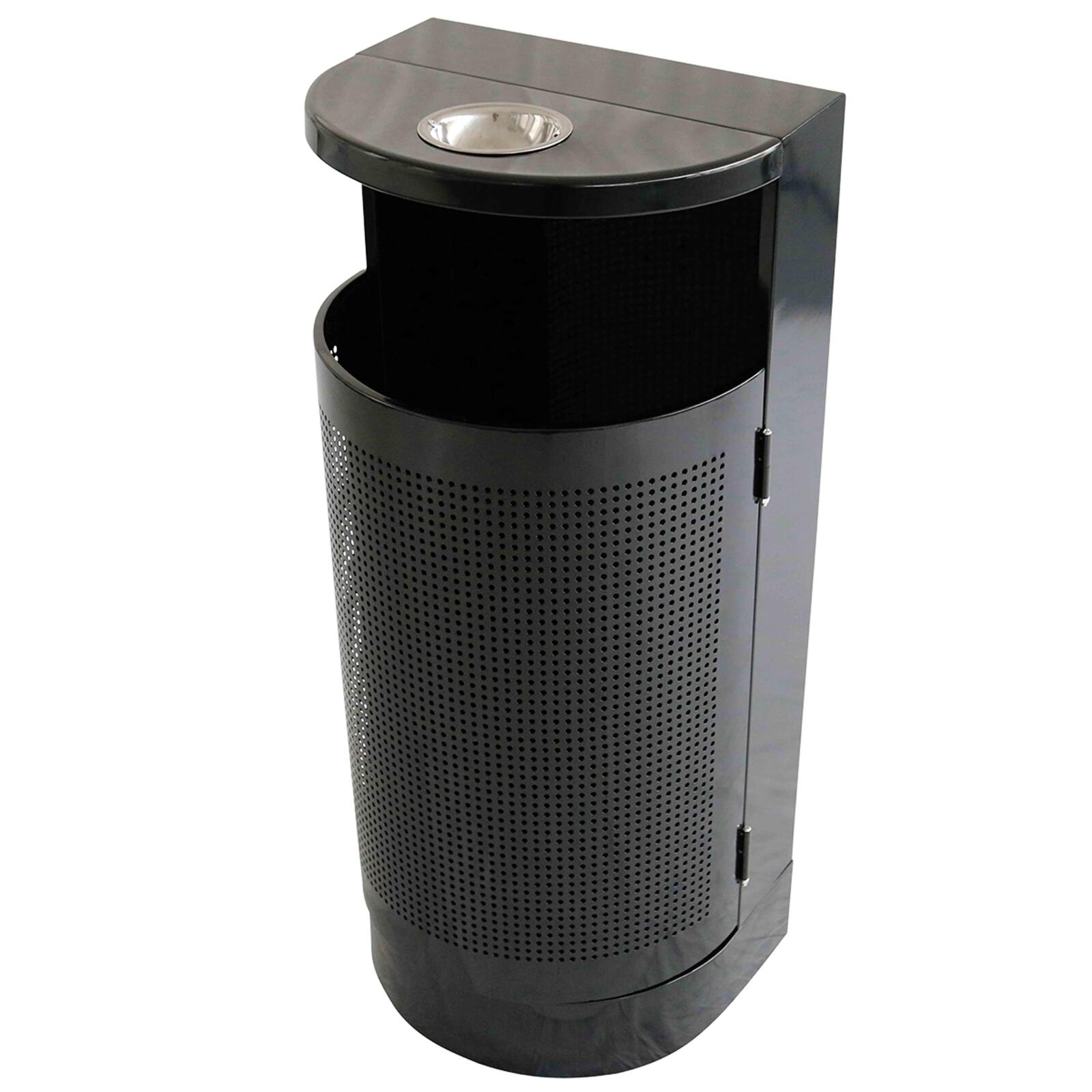 Pattumiera e posacenere da parete in acciaio da esterno - 29 L Pattumiera e posacenere da parete in acciaio da esterno - 29 L