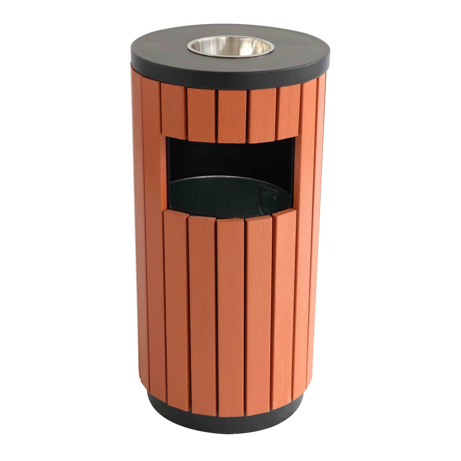 Pattumiera da esterno con posacenere - 29 L Pattumiera da esterno con posacenere - 29 L