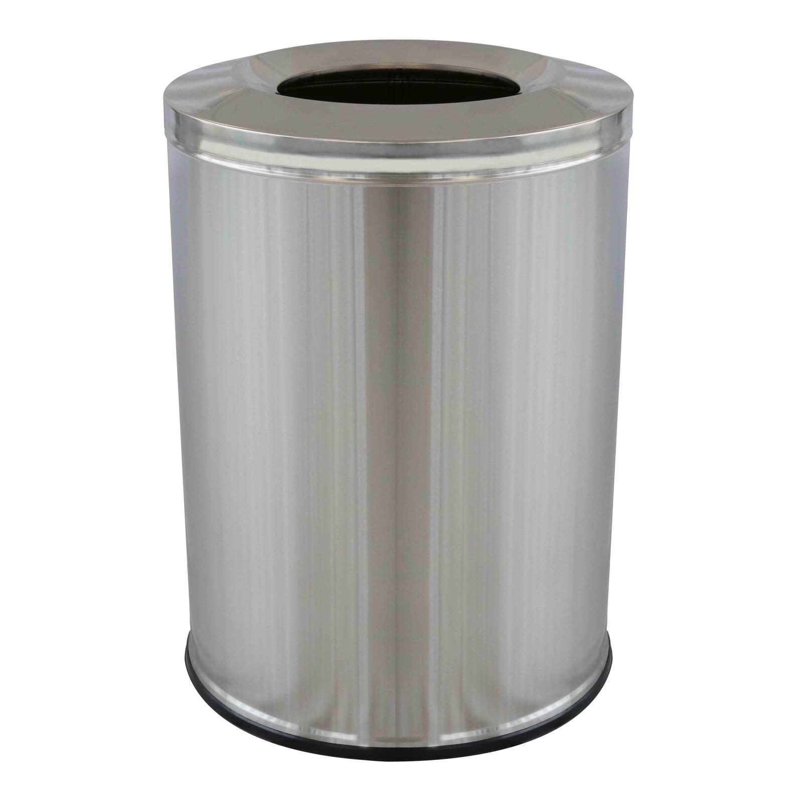 Pattumiera rotonda in acciaio inox - 240 L Pattumiera rotonda in acciaio inox - 240 L