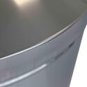 Pattumiera rotonda in acciaio inox - 240 L