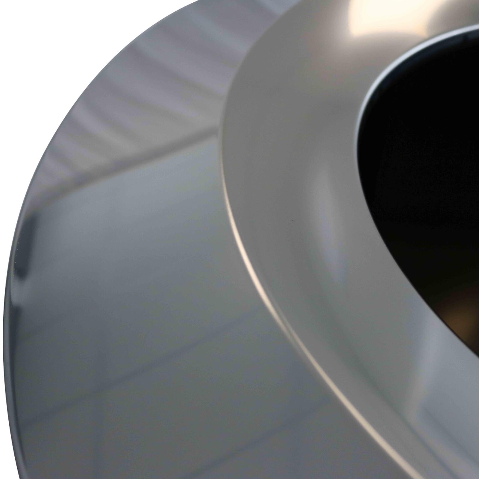 Pattumiera rotonda in acciaio inox - 240 L