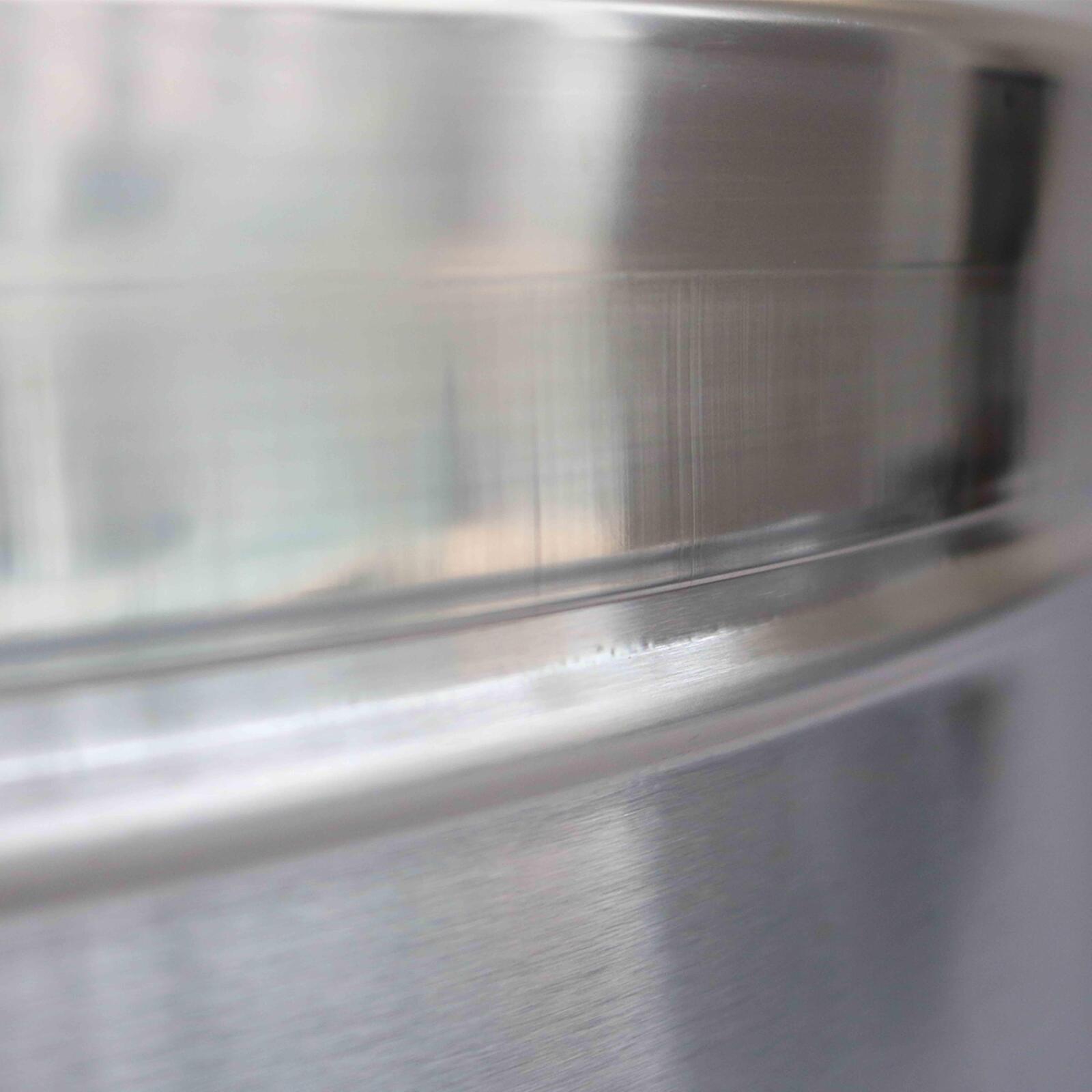 Pattumiera rotonda in acciaio inox - 240 L Pattumiera rotonda in acciaio inox - 240 L