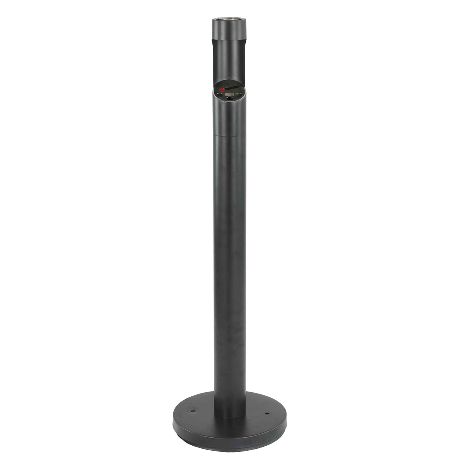 Posacenere da esterno da fissare al pavimento nero