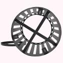Set di 2 pattumiere da esterno in acciaio - 31 L