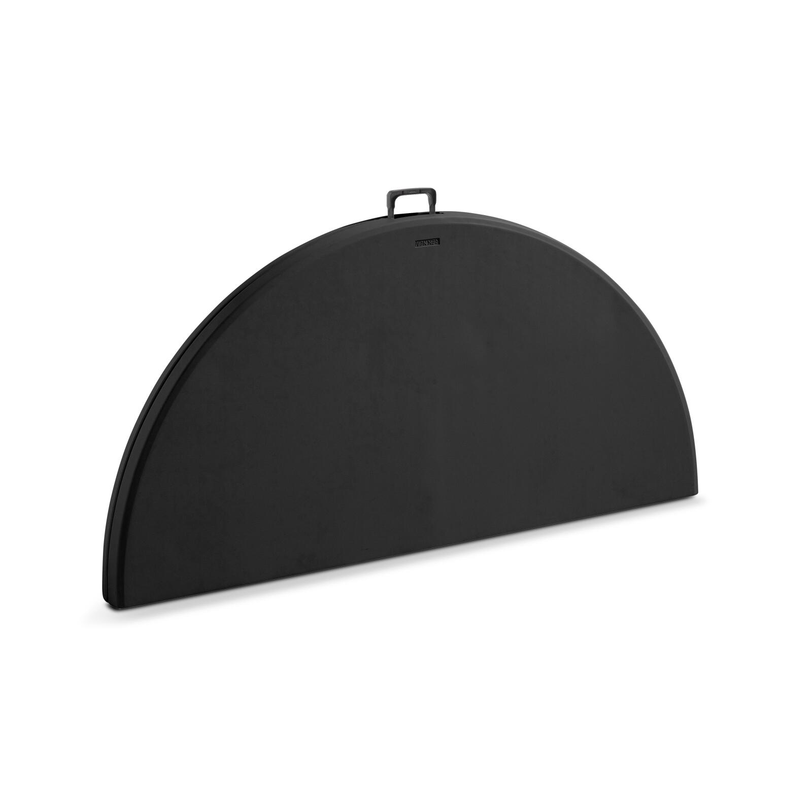 Tavolo pieghevole nero rotondo 150 cm in HDPE - 8 posti Tavolo pieghevole nero rotondo 150 cm in HDPE - 8 posti