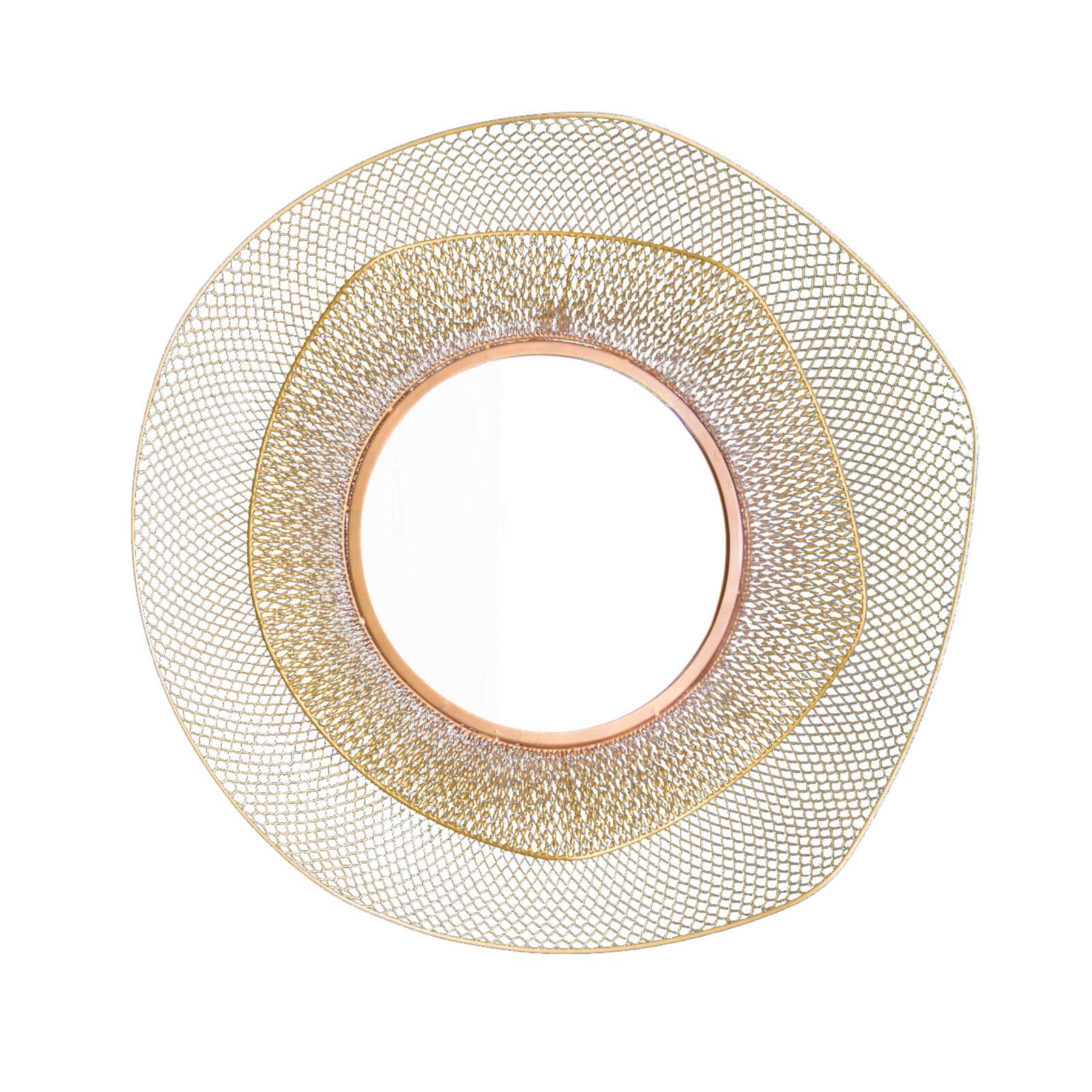 Specchio organico in metallo