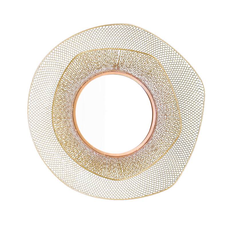 Specchio organico in metallo