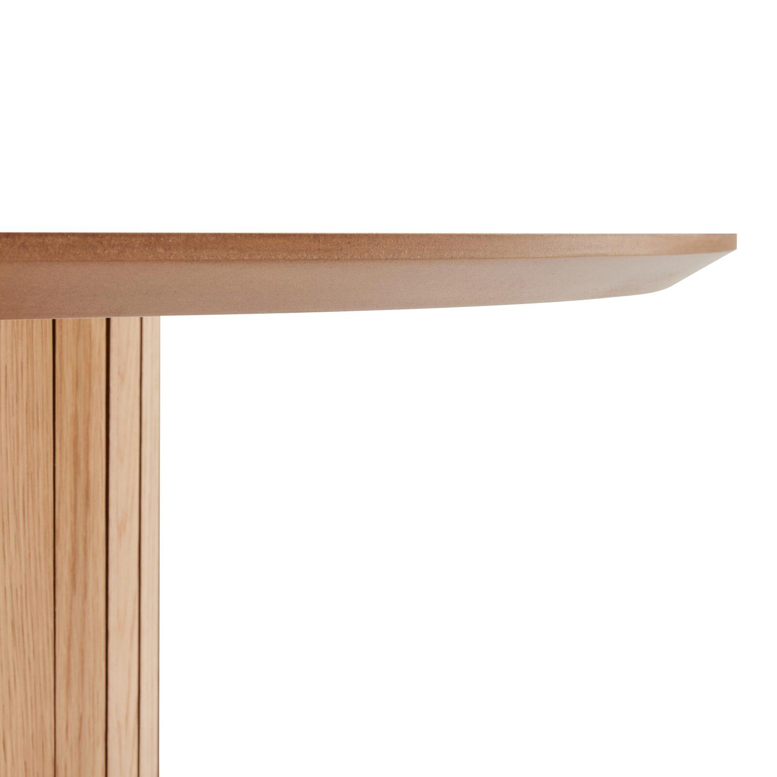 Tavolo da pranzo con piano in MDF impiallacciato rovere FSC® per 10 persone