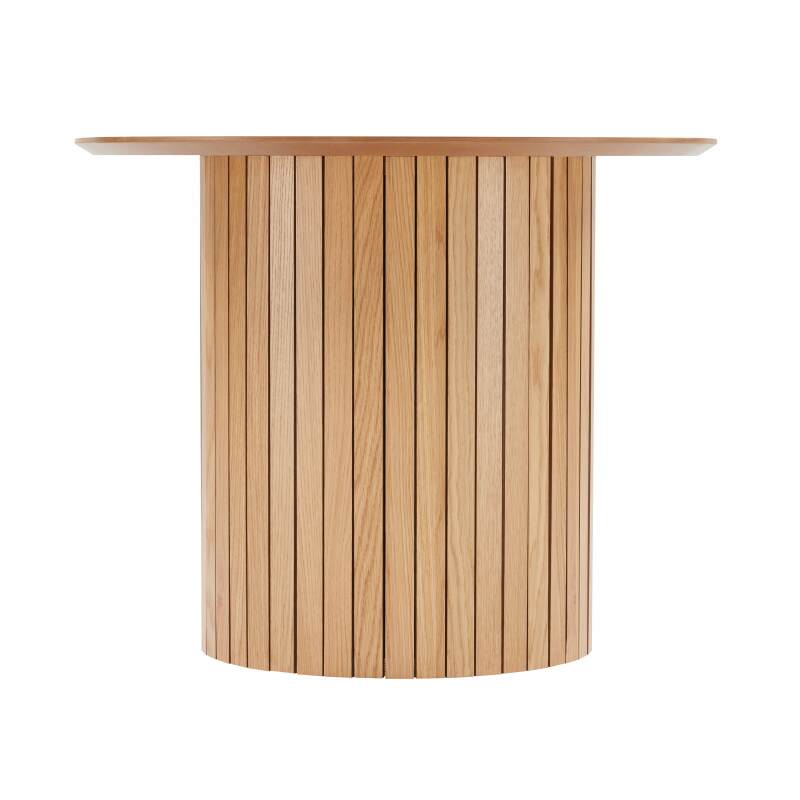 Tavolo da pranzo con piano in MDF impiallacciato rovere FSC® per 10 persone