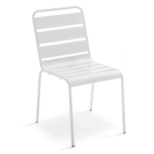 Sedia da giardino in acciaio