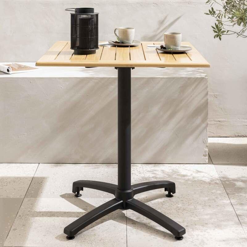 Piano tavolo quadrato 70 x 70 cm in legno