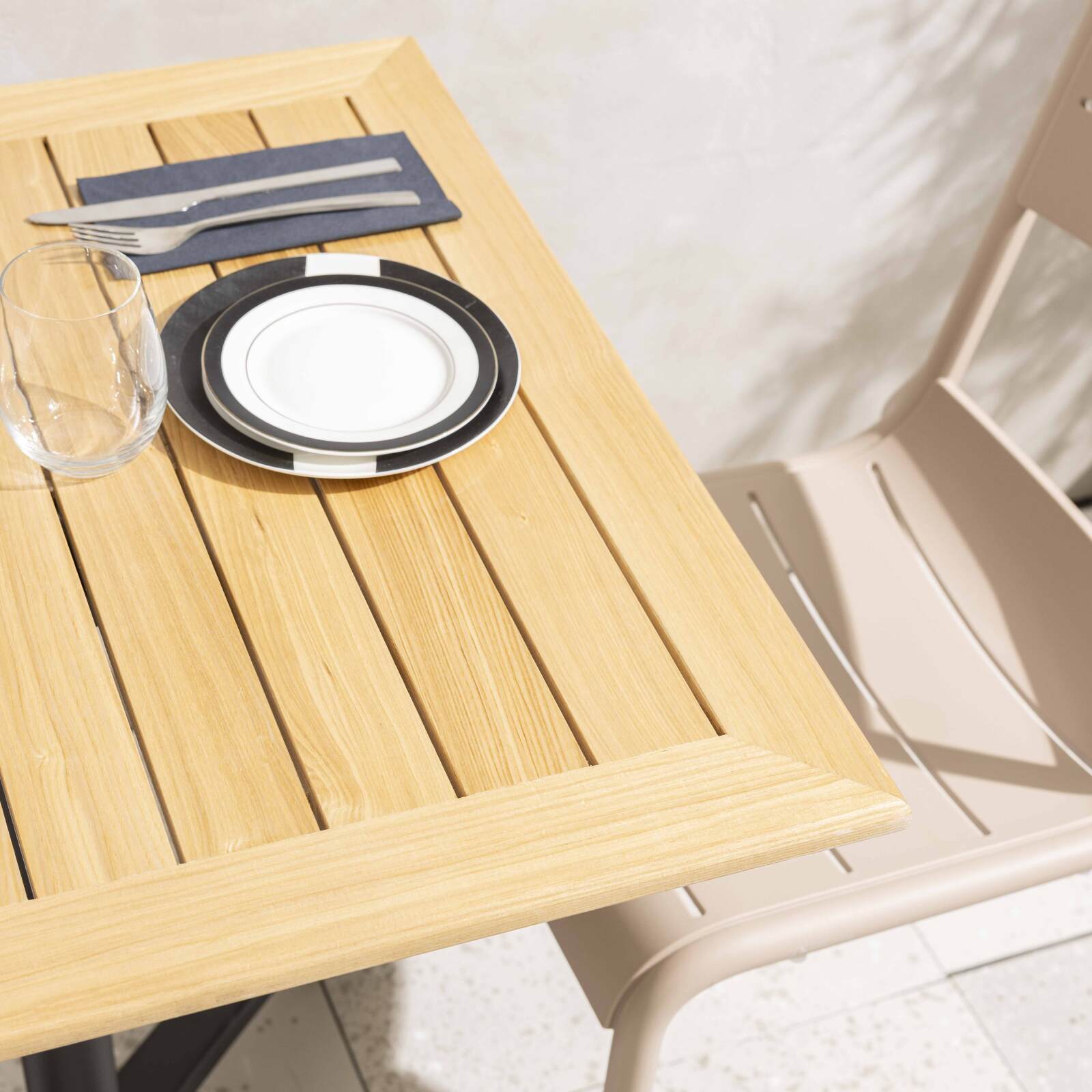 Piano tavolo quadrato 70 x 70 cm in legno