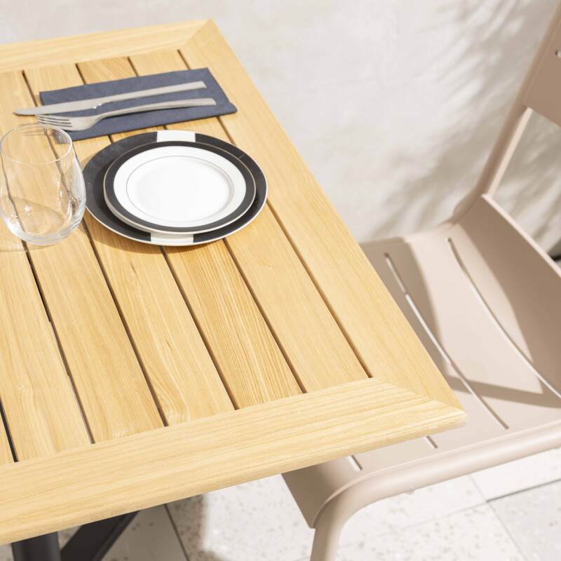 Piano tavolo quadrato 70 x 70 cm in legno