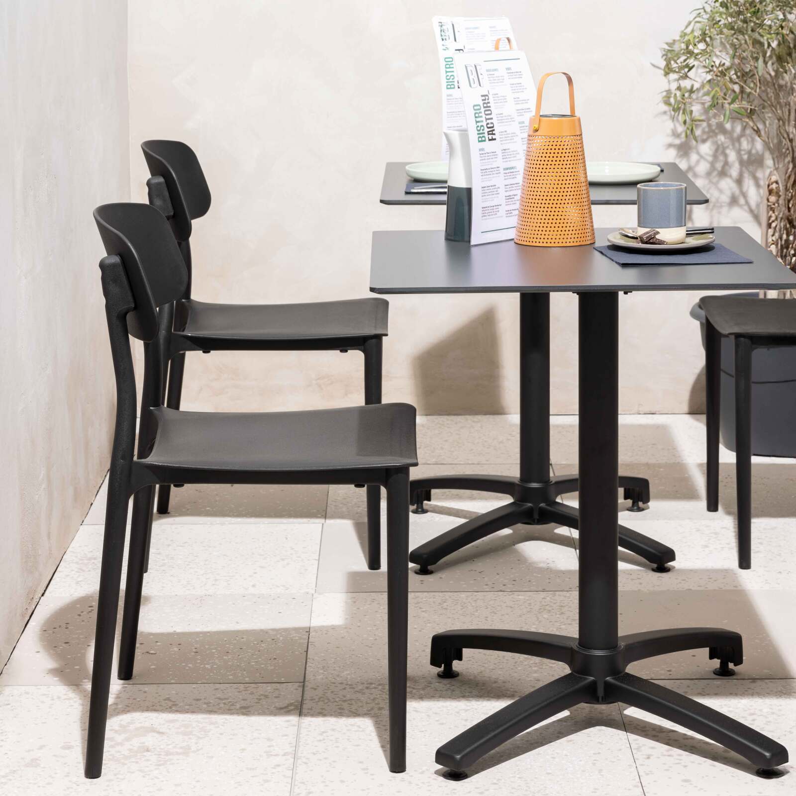 Sedie da giardino in plastica - Set di 2