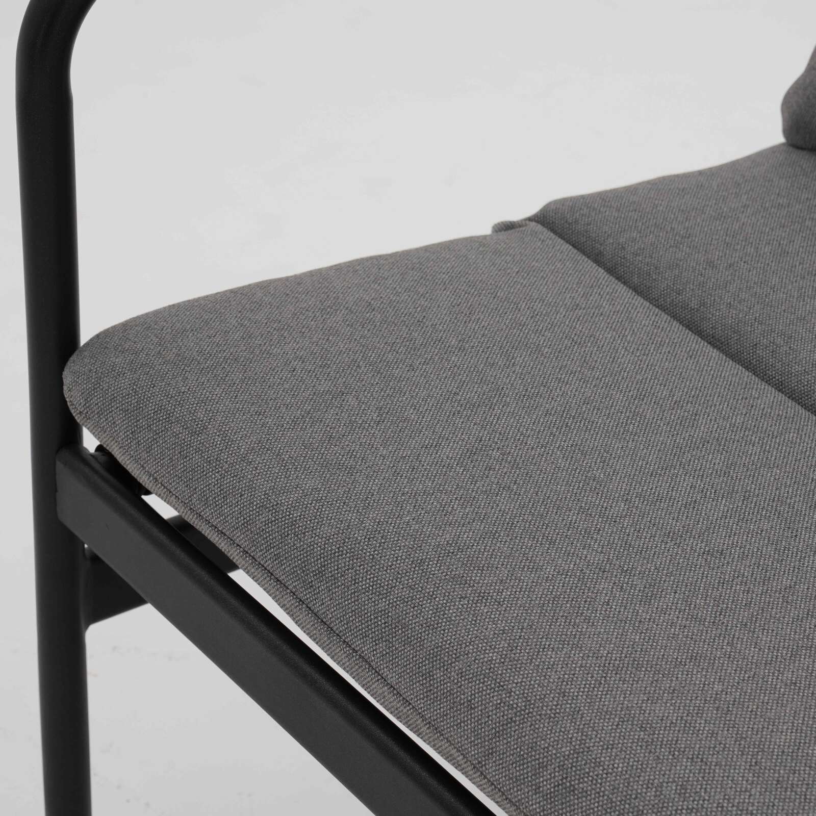 Mobile da giardino in metallo a 4 posti con 1 divano, 2 poltrone e tavolino