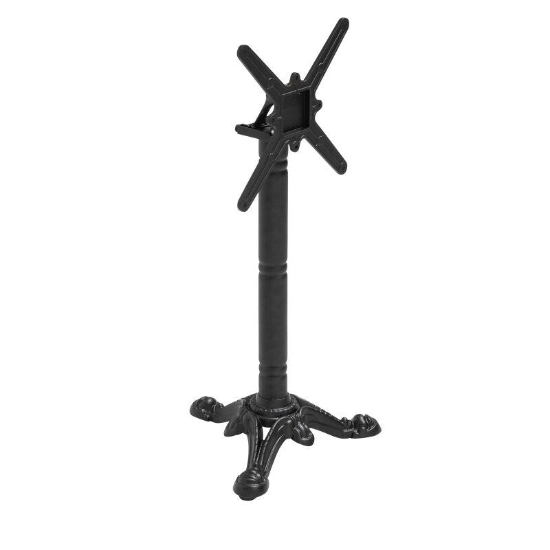 Tavolo da terrazza ⌀60 cm reclinabile in laminato e 2 sedie stile bistrot in rattan sintetico