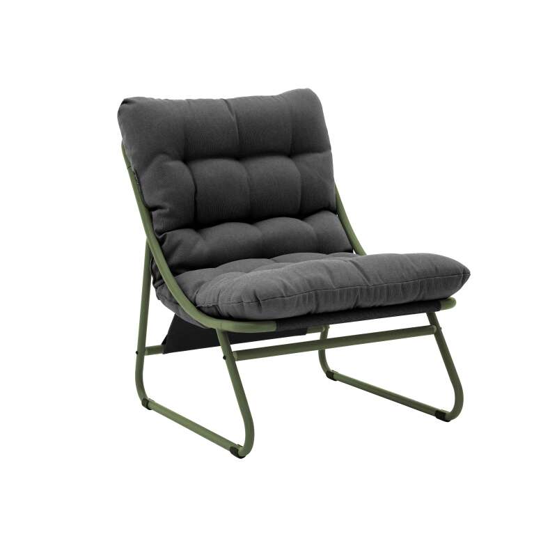 Mobile da giardino in metallo a 4 posti con 1 divano, 2 poltrone e tavolino