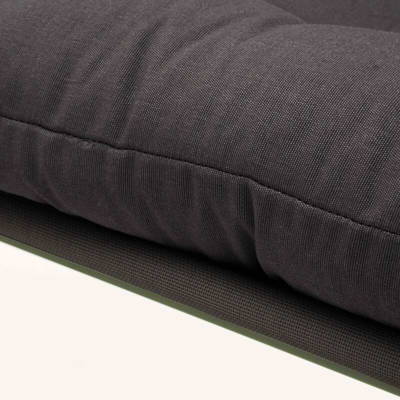 Mobile da giardino in metallo a 4 posti con 1 divano, 2 poltrone e tavolino