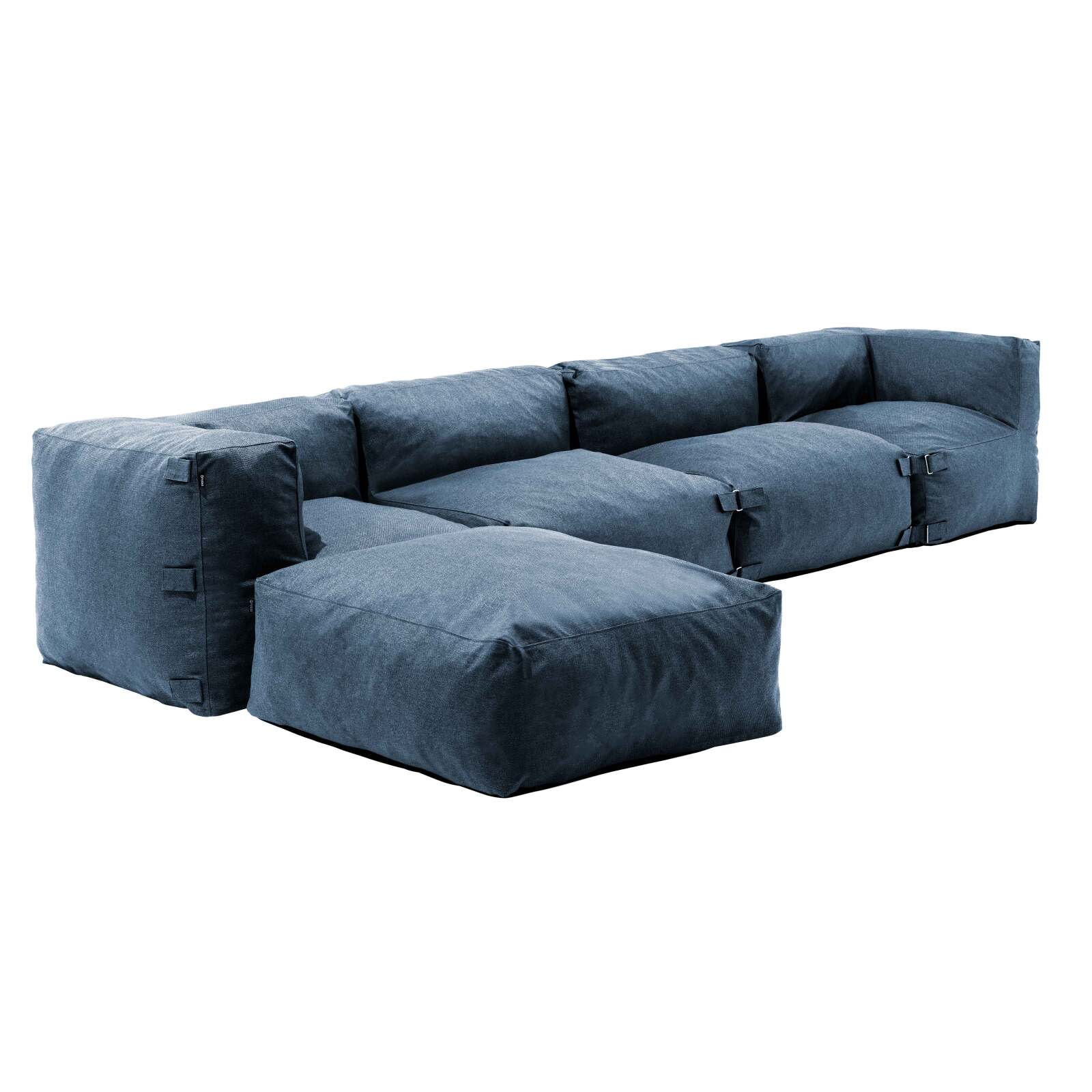 Divano angolare modulare con 2 poltroncine, 2 poltrone angolari e 1 pouf Divano angolare modulare con 2 poltroncine, 2 poltrone angolari e 1 pouf