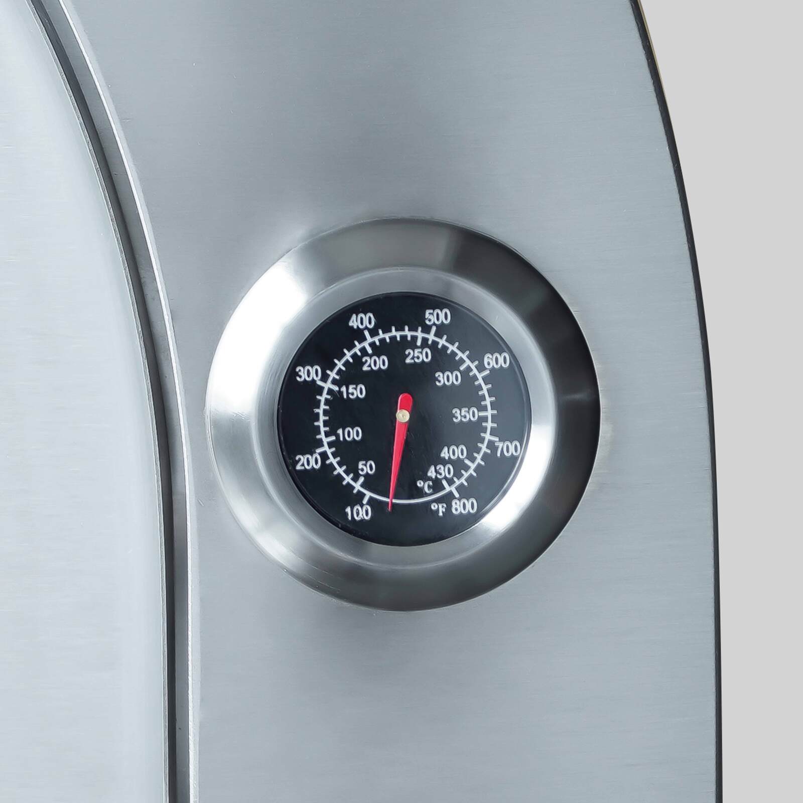 Cucina da esterno in acciaio a 3 elementi con forno per pizza