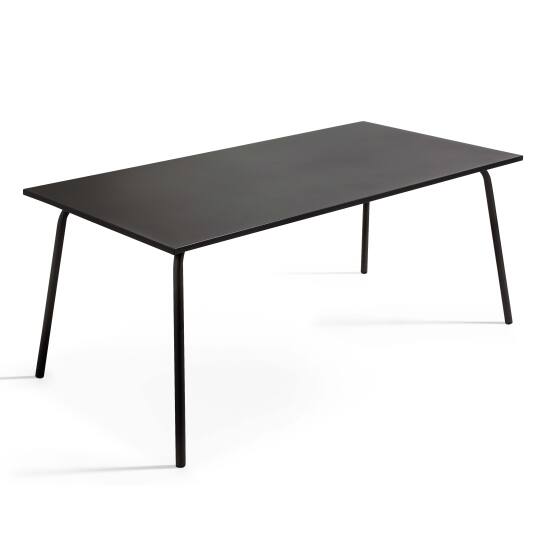 Tavolo da giardino (180 x 90 x 72 cm) in metallo di design
