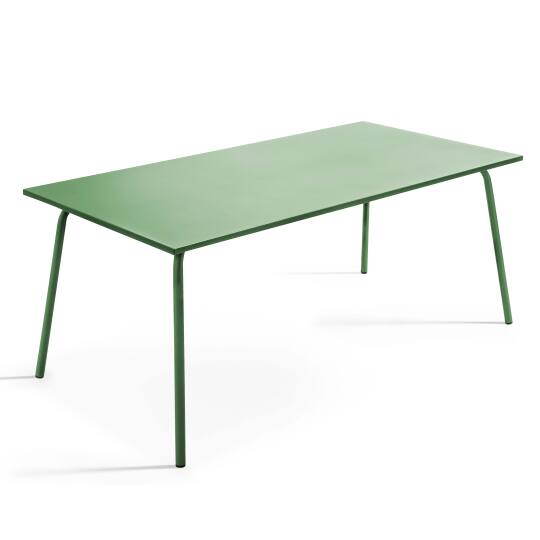 Tavolo da giardino (180 x 90 x 72 cm) in metallo di design