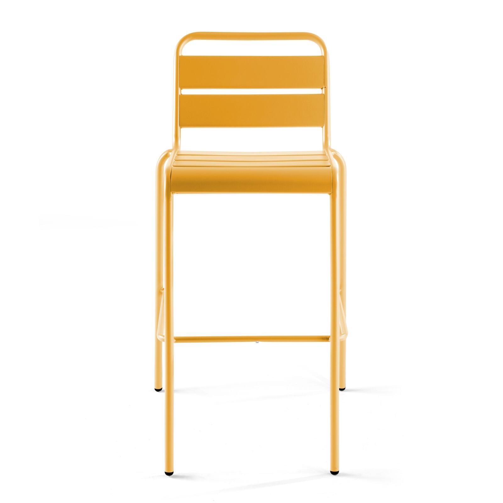 Sedia alta da bar in metallo