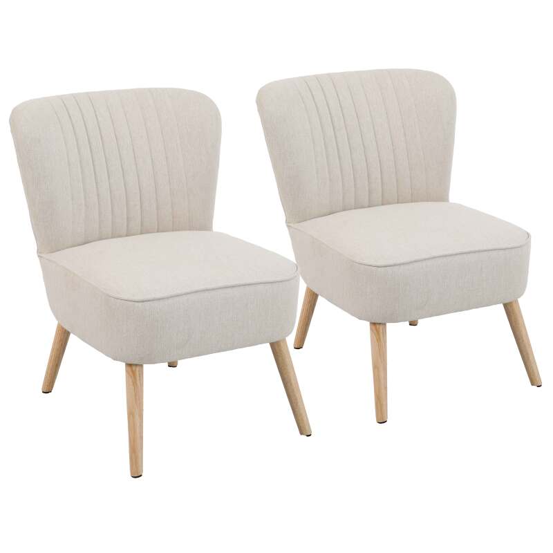 Set di 2 poltrone in tessuto rospo