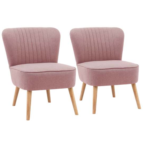 Set di 2 poltrone in tessuto rospo