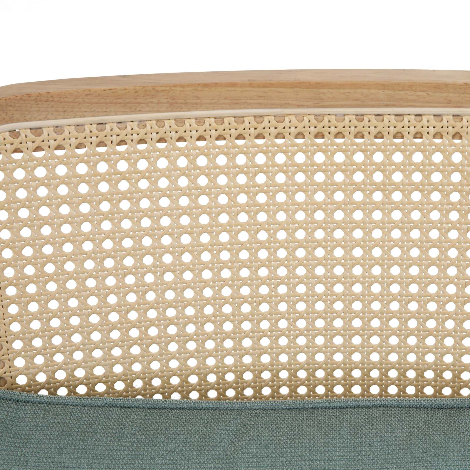 Poltrona relax in acciaio, rattan sintetico e tessuto